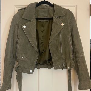 Free people suede biker jacket
